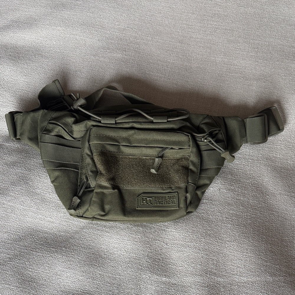 Highland Tactical Olive Belt Bag